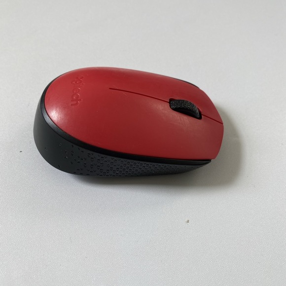 Logitech -  M170 Wireless Mouse For PcMac,2.4 Ghz With USB Mini Receiver - Red - Picture 5 of 6